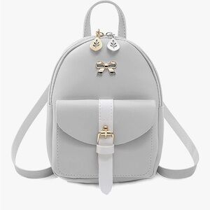 NUWA Mini Backpack Purse for Women - Stylish, Versatile, and Compact Grey1
